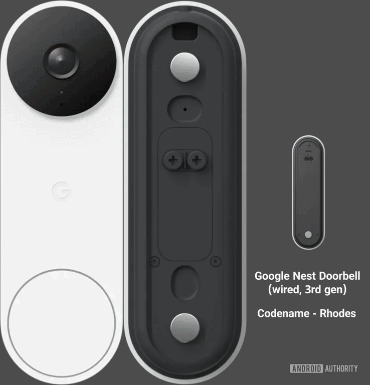 代号为 Rhodes 的谷歌 Nest 门铃（图片来源：Android Authority）