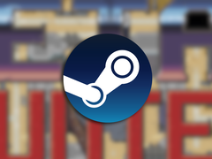 游戏预告片截图，上面叠加了 Steam 徽标。