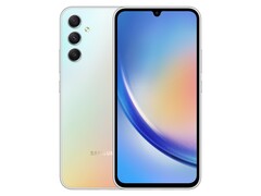三星Galaxy A34 银色（图片来源：三星新闻室）