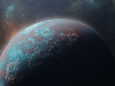 展示系外行星的艺术家插图。