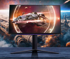 LG UltraGear OLED 27GS95QE 采用亚光 AG 涂层和平面显示屏。(图片来源:LG)