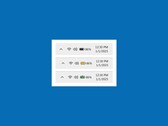 Windows 11 的彩色电池图标是一项值得欢迎的功能。(图片来源：微软）