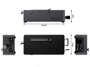 G-Dock 提供 USB Type-C 和 OCuLink 接口（图片来源：Gtbox）