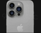 传闻中的 "泰坦灰 "iPhone 15 Pro 效果图。(来源：9to5Mac）