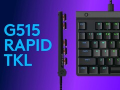 新款罗技 G505 Rapid TKL 的黑色宣传图片。(图片来源：罗技）