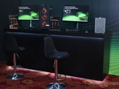 Nvidia 展示 RTX 50 系列台式机和笔记本电脑，暗指印度市场潜力巨大。(图片来源：Notebookcheck）