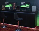 Nvidia 展示 RTX 50 系列台式机和笔记本电脑，暗指印度市场潜力巨大。(图片来源：Notebookcheck）