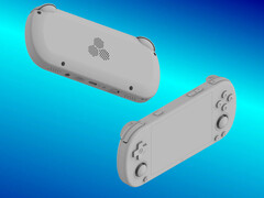 传闻中的 TrimUI Smart Pro S 的设计，其内置风扇可容纳更强大的芯片组。