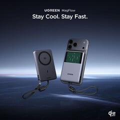 MagFlow Pro 磁吸式移动电源配备 10,000 mAh 电池