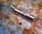 哈勃的图像叠加在Messier 82的图像上（图片来源：欧空局/哈勃、美国国家航空航天局和W. D. Vacca；已编辑）