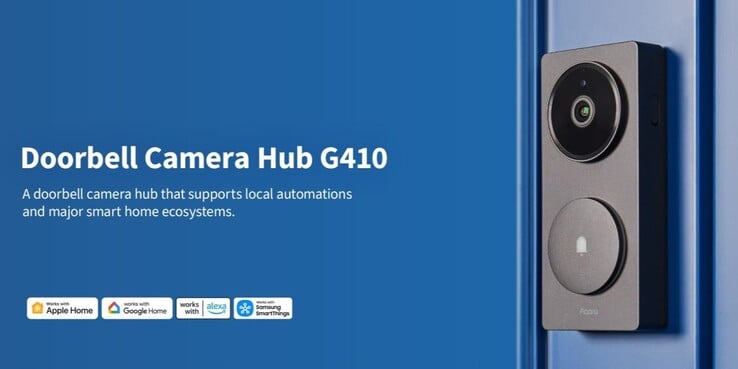 Aqara 摄像头门铃集线器 G410。(图片来源：Aqara）
