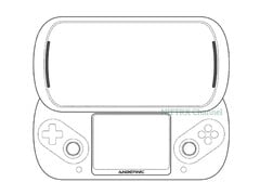 所谓的 Anbernic Slide 采用了不同寻常的设计，以 PSP Go 和任天堂 3DS 为基础。(图片来源：via Nittrx）