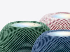 HomePod mini 2 的五款首发配色中的三款。