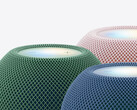 HomePod mini 2 的五款首发配色中的三款。
