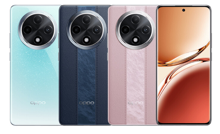 奥普销售的 A3 Pro 有蔚蓝、远山蓝和云锦粉三种颜色可供选择。(图片来源：Oppo)