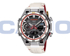 卡西欧新款 Edifice ECB-2300HR-1A（如图）在 9 点钟位置设有一个类似转速表的小表盘。(图片来源：Casioblog）