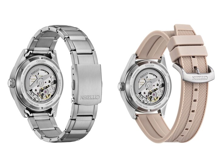 Citizen NJ022 手表采用金属或聚氨酯表带。(图片来源：西铁城，已编辑）