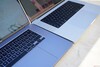 MacBook Pro 16 2019（左）与MacBook Pro 16 2021（右）相比。
