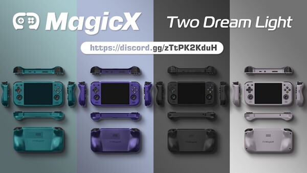 MagicX Two Dream Light 四种颜色的按钮都是黑色的。