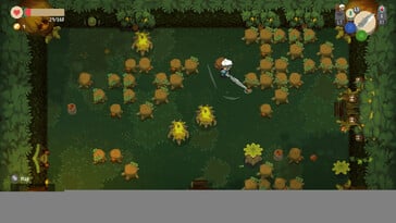 图为：《Moonlighter》的游戏截图。