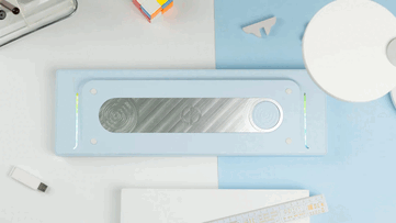 蓝色 ND104 无线机械键盘（图片来源：Chilkey）