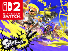 带有 Switch 2 徽标的《Splatoon 3》（图片来源：任天堂美国公司，有编辑）。