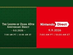 《塞尔达传说》40周年纪念与任天堂直面会公告日期并列