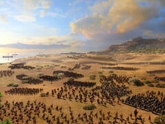 一张展示 A Total War Saga: Troy 中军队的图片,该游戏现于 Steam 上享受 66% 折扣。
