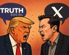 特朗普和马斯克现在正在各自的社交网络平台上互相诽谤。(图片来源：AI generated）