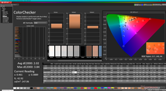 校准前的ColorChecker