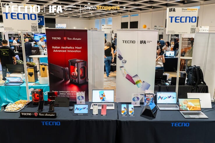 Tecno在2026年IFA ShowStoppers展会上展示了其最新设备