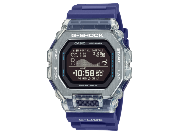 卡西欧 G-Shock G-Lide GBX-100S-2 手表。(图片来源：卡西欧）