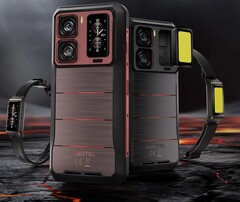 Oukitel WP300 的一大优势是其半模块化设计。此外，它还配备了强光灯和副显示屏。(图片来源：Oukitel）