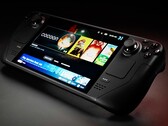 Steam Deck OLED 的 OLED 显示屏在压力测试后出现明显的伪影。(图片：Valve）
