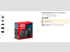 Staples 网站上的任天堂 Switch 2 列表。(图片来源：Staples）