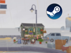 小小书店》以手绘地图为背景，每个地点都有自己的顾客。图为叠加了 Steam 徽标的游戏截图。 图片来源：Steam - 编辑