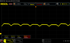 PWM：8/10 亮度，~360 Hz（直流调光）