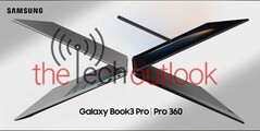 三星Galaxy Book 3 Pro和Galaxy Book 3 Pro 360。(图片来源：TheTechOutlook)
