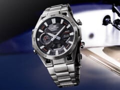 卡西欧的 Edifice Sopsensione ECB-2300D 手表（如图）可能很快上市。(图片来源：Ersa Watch，已编辑）