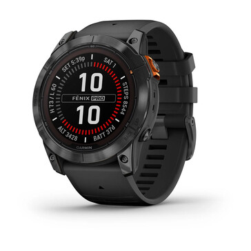 Fenix 7X Pro - 太阳能版（无 Wi-Fi）。(图片来源：Garmin）