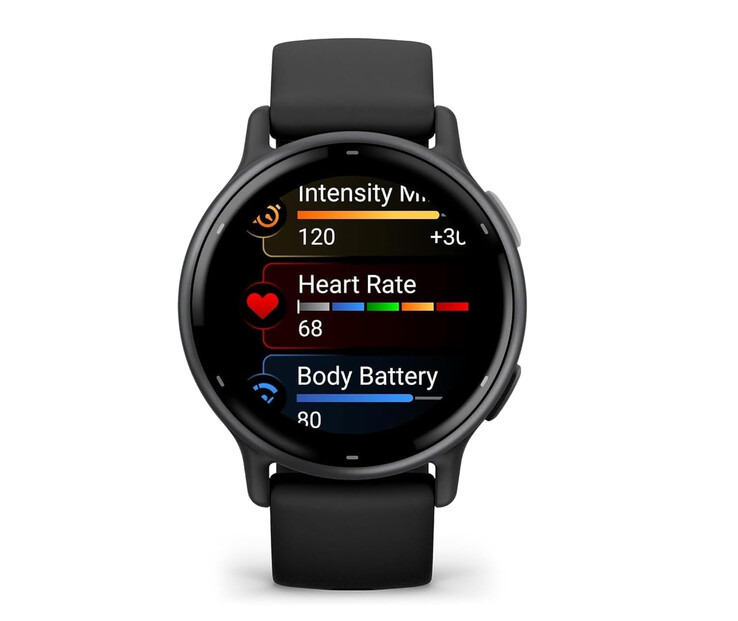 Garmin Vivoactive 5 黑色款式对比。(图片来源：Garmin）
