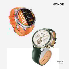Honor 为 Watch 5 Pro 的两种颜色做广告。(图片来源：Honor - 已编辑）