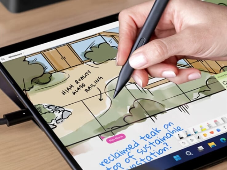 Surface Slim Pen 现在支持微软新的触觉反馈系统。