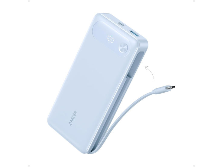 Anker 电源箱(20K,87W,内置 USB-C 线缆),迷雾蓝