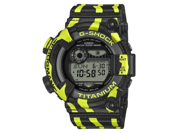 卡西欧 G-Shock Frogman GW-8200TPF-1 手表。(图片来源:卡西欧)