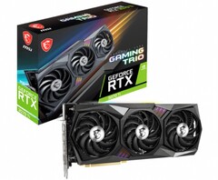 微星GeForce RTX 3070 Ti GAMING TRIO 8G显卡(来源:微星)。