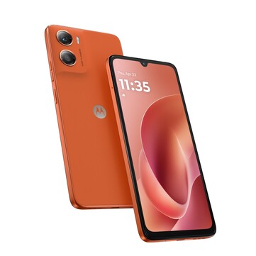 Pantone Arabesque 色调的 Moto G06。(图片来源：摩托罗拉）