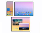 Galaxy Z TriFold 的折叠方式与现有的华为 Mate XT 不同。(图片来源：@TechHighest)