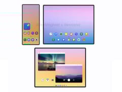 Galaxy Z TriFold 的折叠方式与现有的华为 Mate XT 不同。(图片来源：@TechHighest)