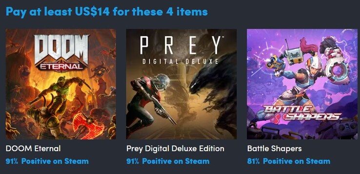 科幻射击游戏捆绑包第一层共包含 4 件物品